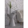 Mauro Ferretti table dappoint blanc double Ø 44,5x63 cm blanc