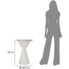Mauro Ferretti table dappoint blanc double Ø 44,5x63 cm blanc