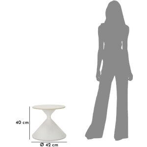 Mauro Ferretti table dappoint Ø 42x40 cm blanc