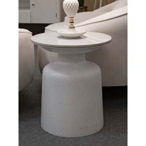 Mauro Ferretti table dappoint Fush Ø 40x47 cm blanc