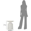 Mauro Ferretti table dappoint Fush Ø 40x47 cm blanc