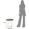 Mauro Ferretti table dappoint Grent Ø 45x59 cm vert or