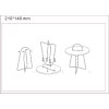 Mauro Ferretti table dappoint Grent Ø 45x59 cm vert or