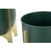 Mauro Ferretti Porte-fleurs Grent Shet Set 2-pièces Ø 24,5x26-19x21 cm vert or