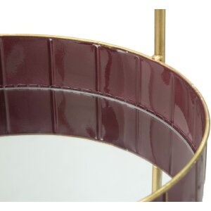 Mauro Ferretti étagère décorative Double Glam Ø 36,5x34,5x56,5 cm bordeaux or