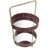 Mauro Ferretti étagère décorative Double Glam Ø 36,5x34,5x56,5 cm bordeaux or