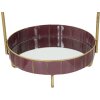 Mauro Ferretti étagère décorative Double Glam Ø 36,5x34,5x56,5 cm bordeaux or