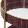 Mauro Ferretti étagère décorative Double Glam Ø 36,5x34,5x56,5 cm bordeaux or