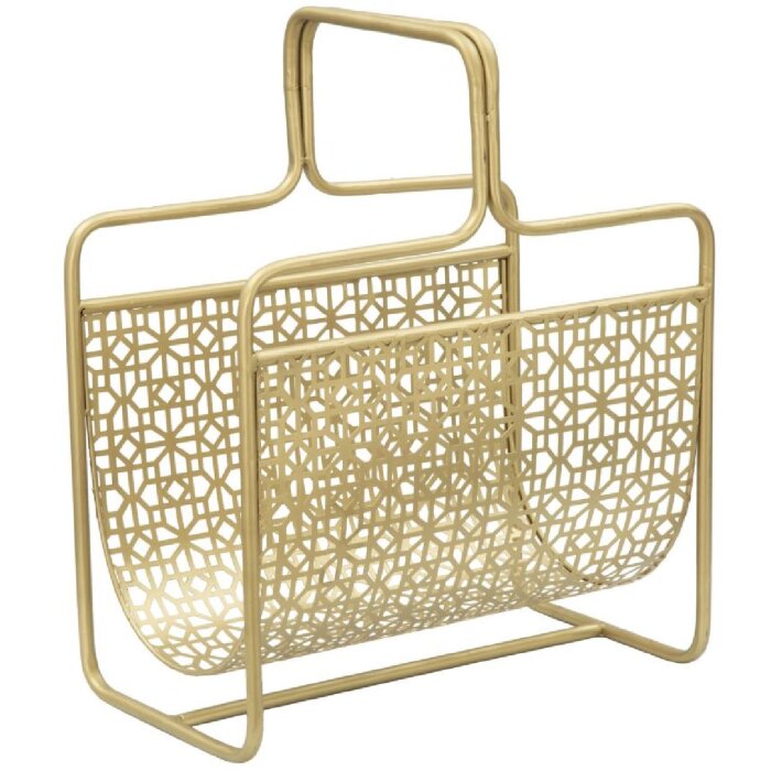 Porte-revues Mauro Ferretti 37x22x44,5 cm or