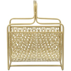 Porte-revues Mauro Ferretti 37x22x44,5 cm or
