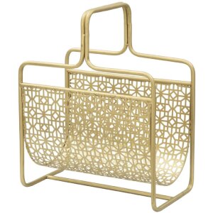 Porte-revues Mauro Ferretti 37x22x44,5 cm or