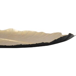 Mauro Ferretti coupe décorative feuille 23x2x35,5 cm or