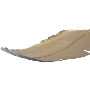 Mauro Ferretti Coupe décorative feuille 18x2x55 cm or