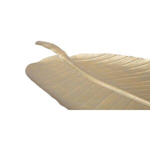 Mauro Ferretti Coupe décorative feuille 18x2x55 cm or