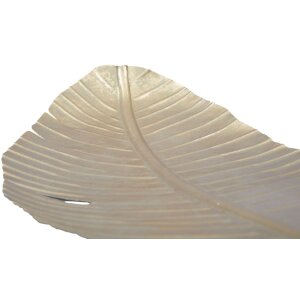 Mauro Ferretti Coupe décorative feuille 18x2x55 cm or
