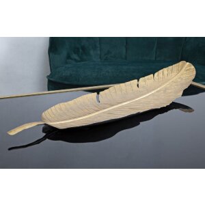 Mauro Ferretti Coupe décorative feuille 18x2x55 cm or