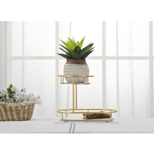 Mauro Ferretti coupe décorative 2 niveaux 36x22,5x27 cm or