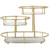 Mauro Ferretti coupe décorative 3 niveaux 36x22,5x27 cm or