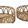 Mauro Ferretti Set de plateaux Fuji 3 pièces Ø 50x16-40x14-30x12 cm brun