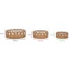 Mauro Ferretti Set de plateaux Fuji 3 pièces Ø 50x16-40x14-30x12 cm brun