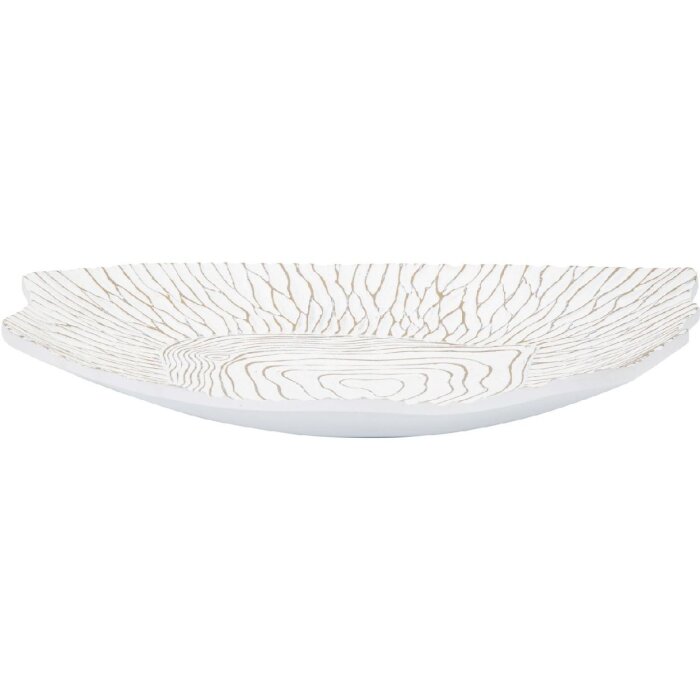 Mauro Ferretti Coupe décorative 37x34x6 cm blanc