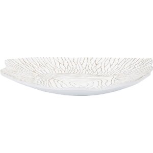 Mauro Ferretti Coupe décorative 37x34x6 cm blanc