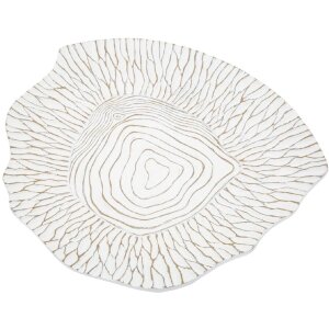 Mauro Ferretti Coupe décorative 37x34x6 cm blanc