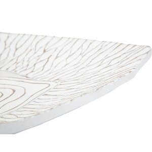 Mauro Ferretti Coupe décorative 37x34x6 cm blanc