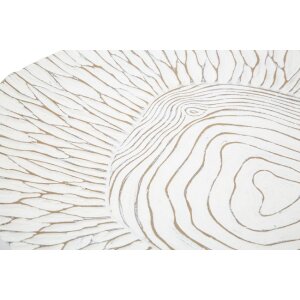 Mauro Ferretti Coupe décorative 37x34x6 cm blanc