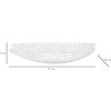 Mauro Ferretti Coupe décorative 37x34x6 cm blanc