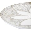 Mauro Ferretti Plateau décoratif Atene Polyresin White Wash Ø 35,5x4,4 cm Boho Chic
