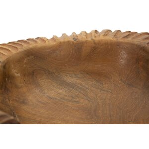 Mauro Ferretti Coupe décorative Garit 37x40x16 cm brun