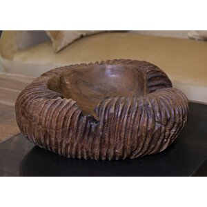 Mauro Ferretti Coupe décorative Garit 37x40x16 cm brun