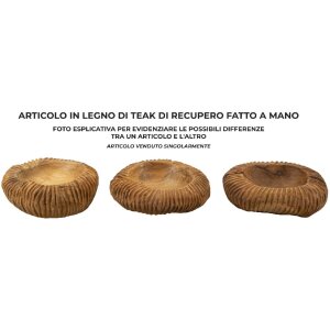 Mauro Ferretti Coupe décorative Garit Ø32x11 cm brun