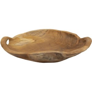 Mauro Ferretti Coupe décorative Wahan 42x36x7 cm brun