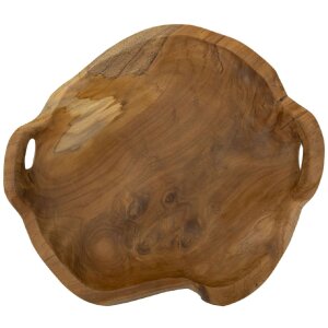 Mauro Ferretti Coupe décorative Wahan 42x36x7 cm brun