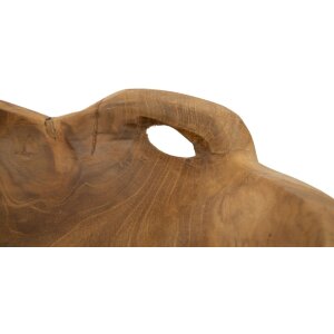 Mauro Ferretti Coupe décorative Wahan 42x36x7 cm brun