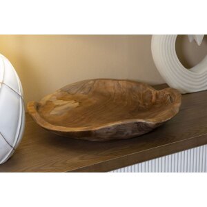 Mauro Ferretti Coupe décorative Wahan 42x36x7 cm brun