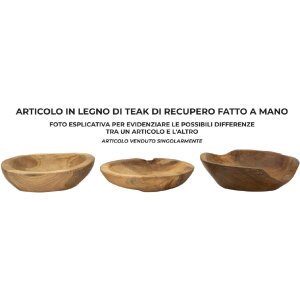 Mauro Ferretti Coupe décorative Tipic Ø 25x5 cm brun