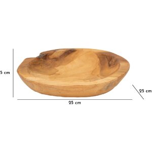 Mauro Ferretti Coupe décorative Tipic Ø 25x5 cm brun