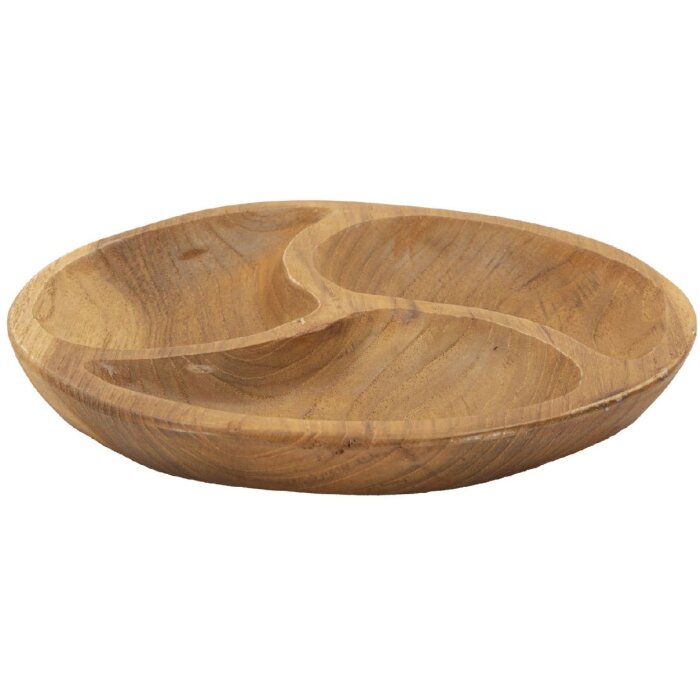 Mauro Ferretti Coupe décorative 3 pièces Ø 25,5x3 cm brun