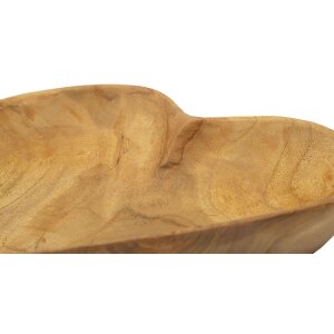 Mauro Ferretti Coupe décorative Kiha en forme de cœur 27x29x4 cm brun