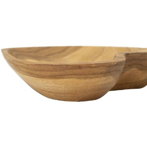 Mauro Ferretti Coupe décorative Kiha en forme de cœur 15x17x3,5 cm brun