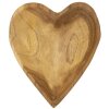 Mauro Ferretti Coupe décorative Kiha en forme de cœur 15x17x3,5 cm brun