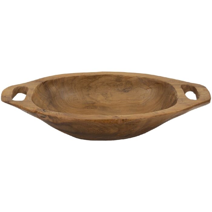 Mauro Ferretti Coupe décorative Wan 37x26,5x7 cm brun
