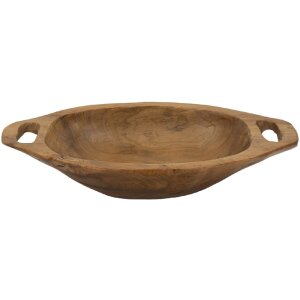 Mauro Ferretti Coupe décorative Wan 37x26,5x7 cm brun
