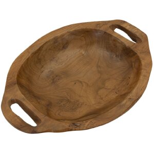 Mauro Ferretti Coupe décorative Wan 37x26,5x7 cm brun
