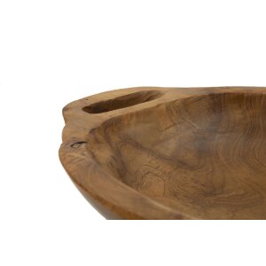 Mauro Ferretti Coupe décorative Wan 37x26,5x7 cm brun