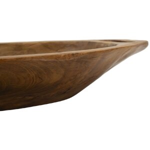 Mauro Ferretti Coupe décorative Wan 37x26,5x7 cm brun