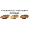 Mauro Ferretti Coupe décorative Wan 37x26,5x7 cm brun
